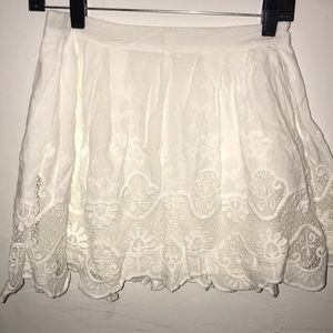 Gorgeous white lace skirt
